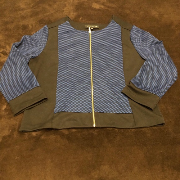 Jones New York Jackets & Blazers - Jones New York 3/4 Length Sleeve Zip Jacket Sz L
